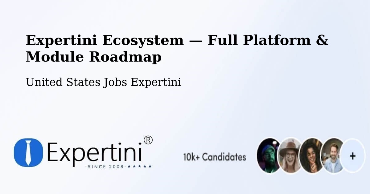 Expertini Ecosystem — Full Platform & Module Roadmap – Montevideo